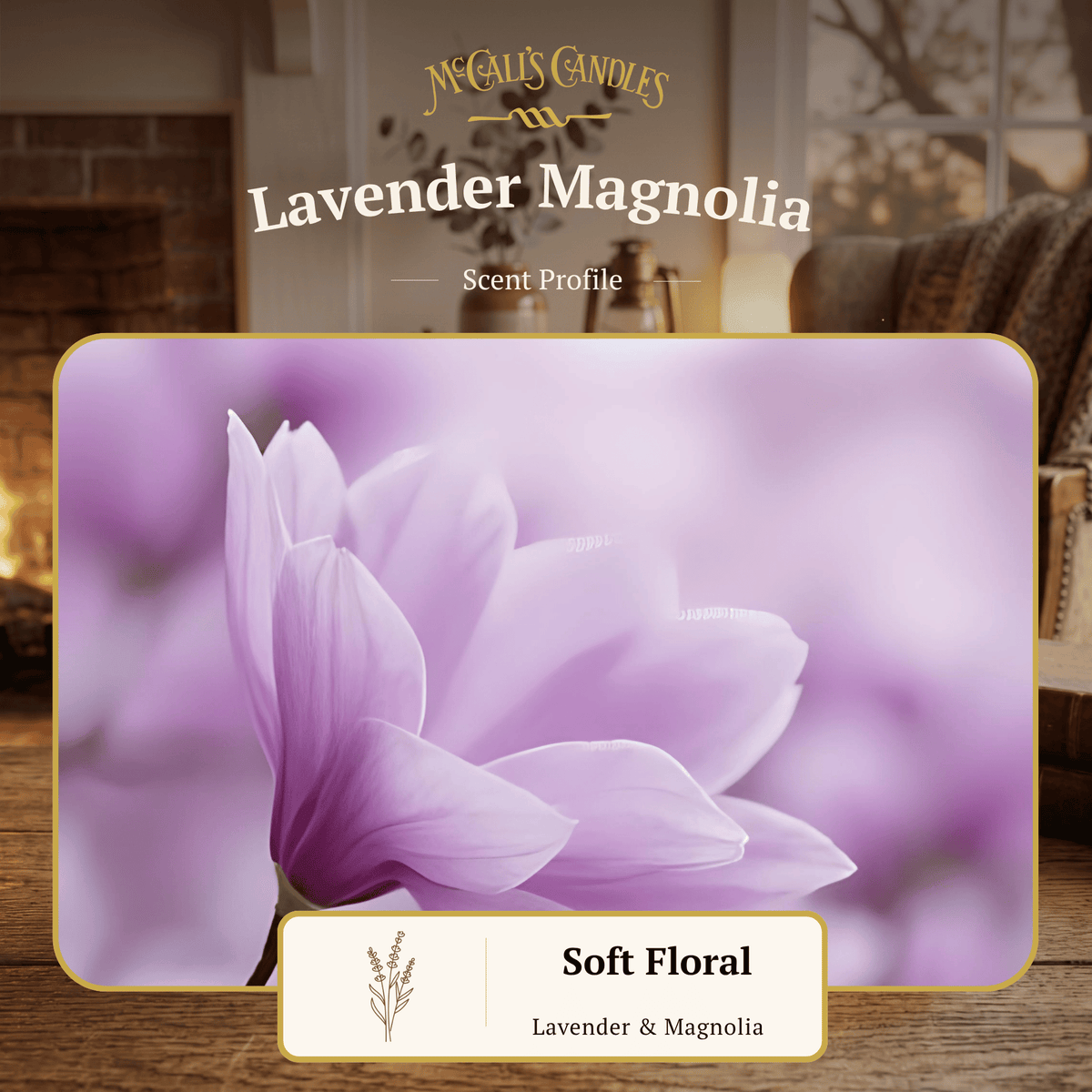 Lavender Magnolia 16 oz Candle