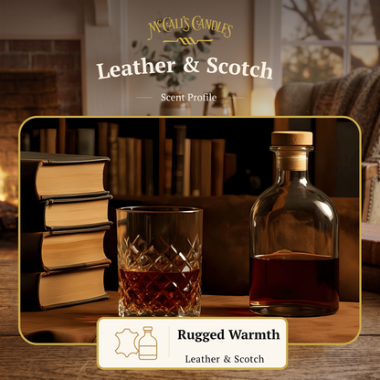 Leather & Scotch 5.5 oz Wax Melt