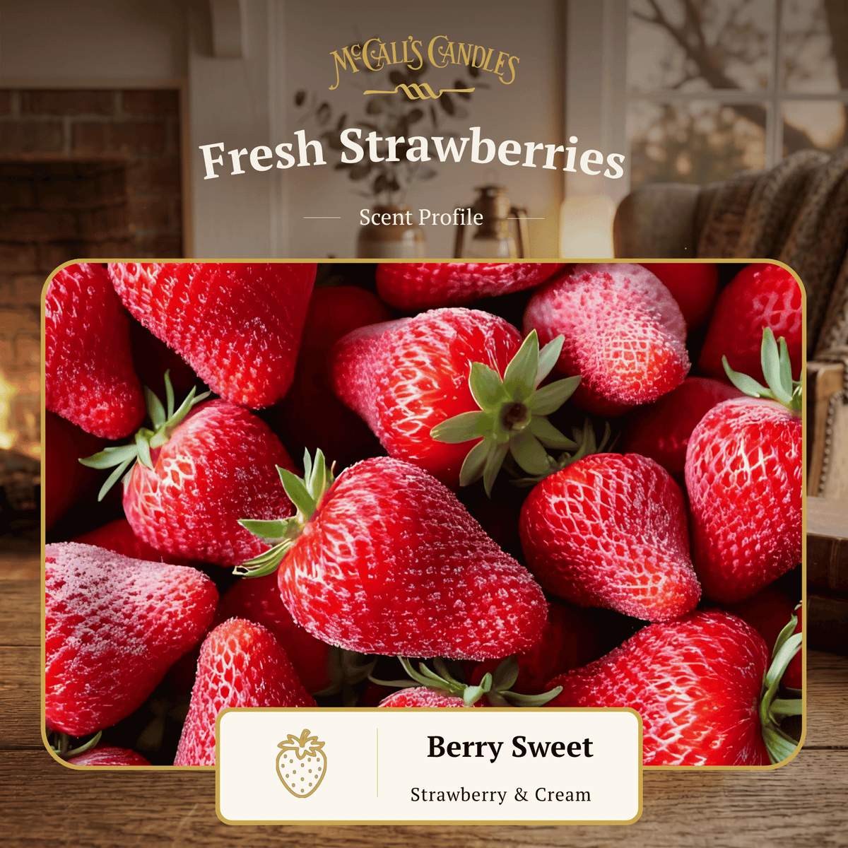 Fresh Strawberries 26 oz Candle