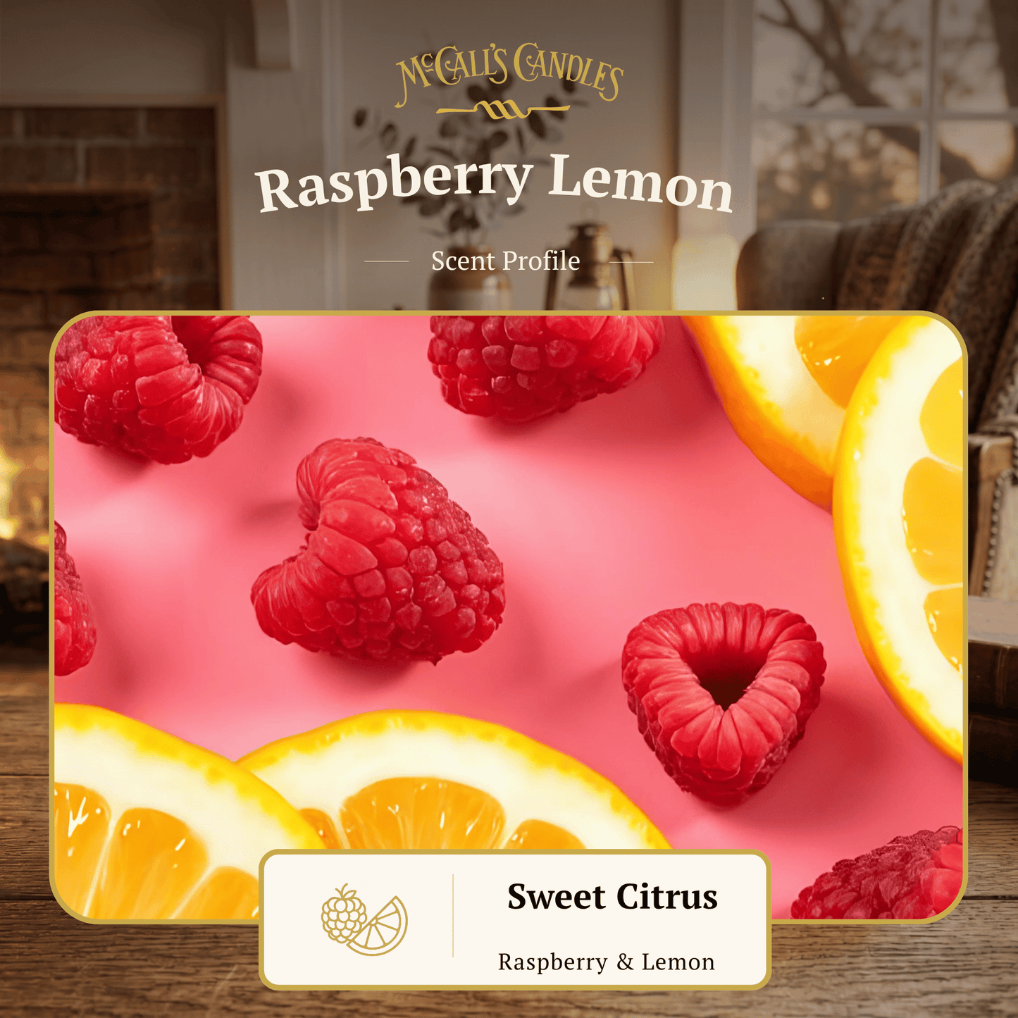Raspberry Lemon 26 oz Candle
