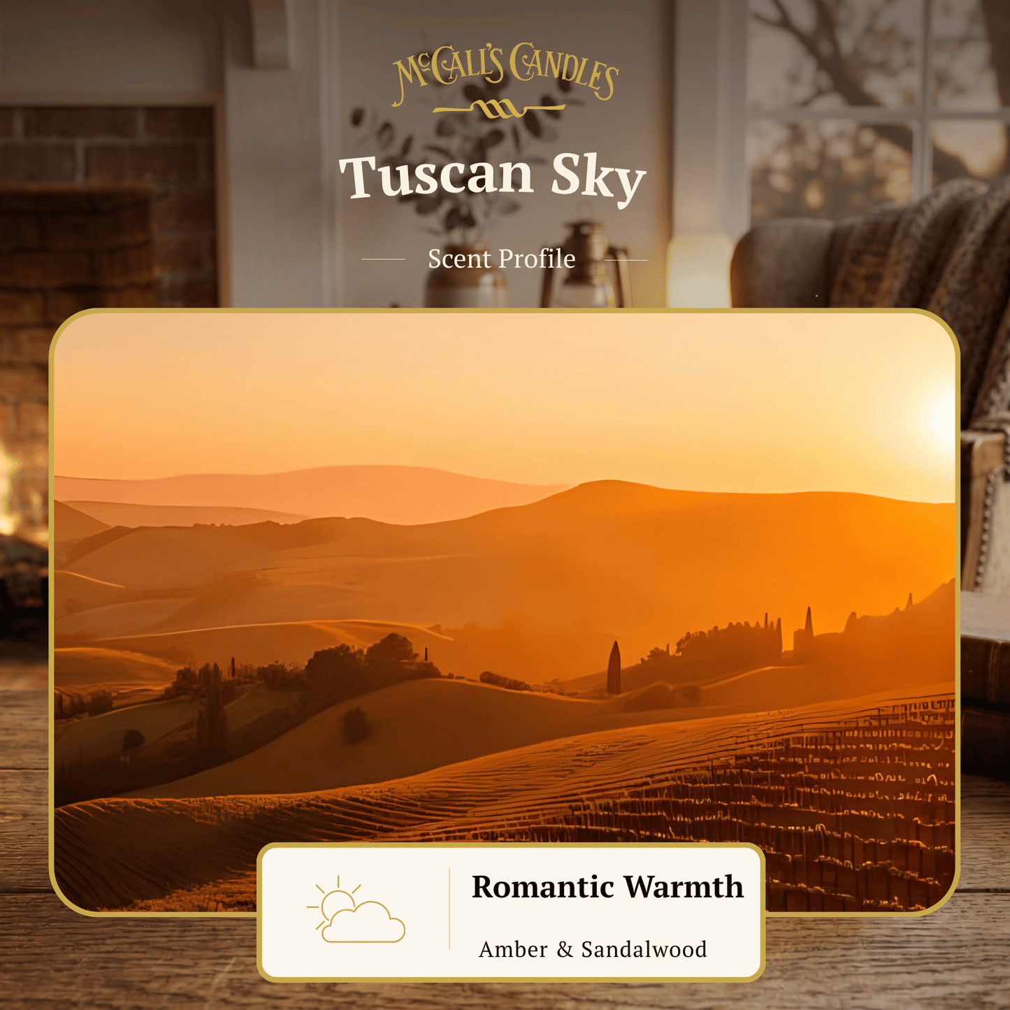 Tuscan Sky 16 oz Mason Jar Candle