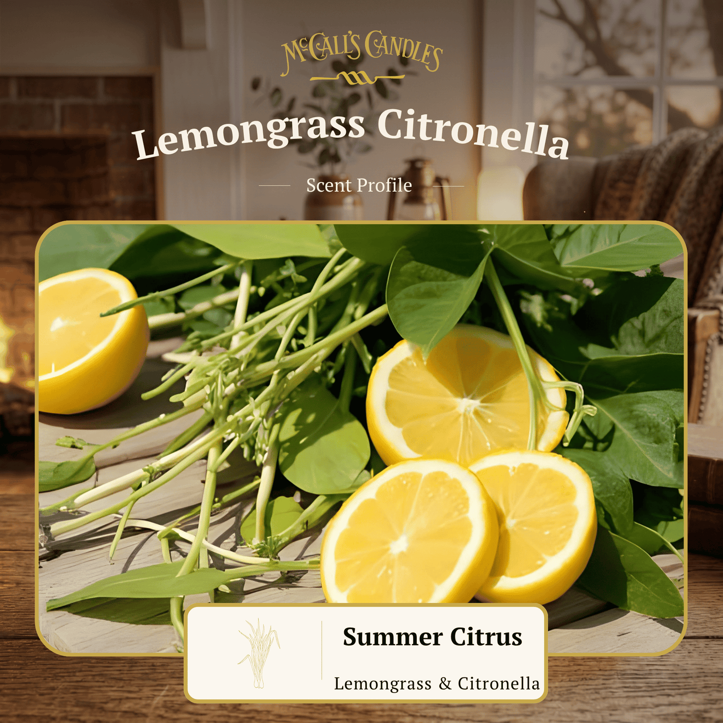 Lemongrass Citronella 16 oz Mason Jar Candle