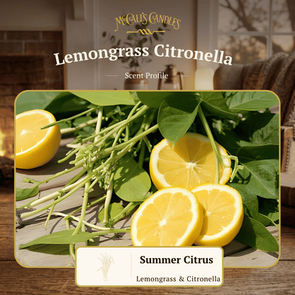 Lemongrass Citronella 16 oz Mason Jar Candle