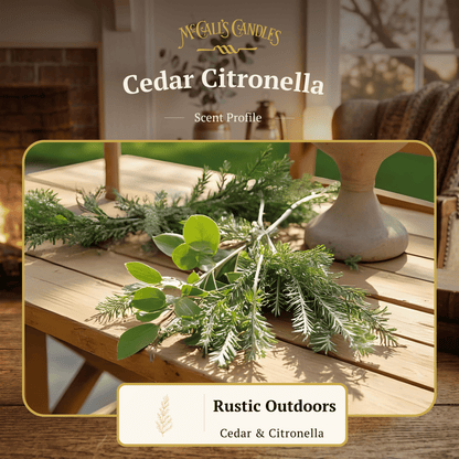 Cedar Citronella 16 oz Mason Jar Candle