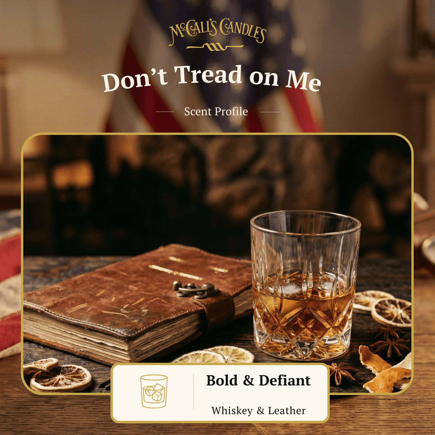 Don't Tread on Me 8 oz Candle