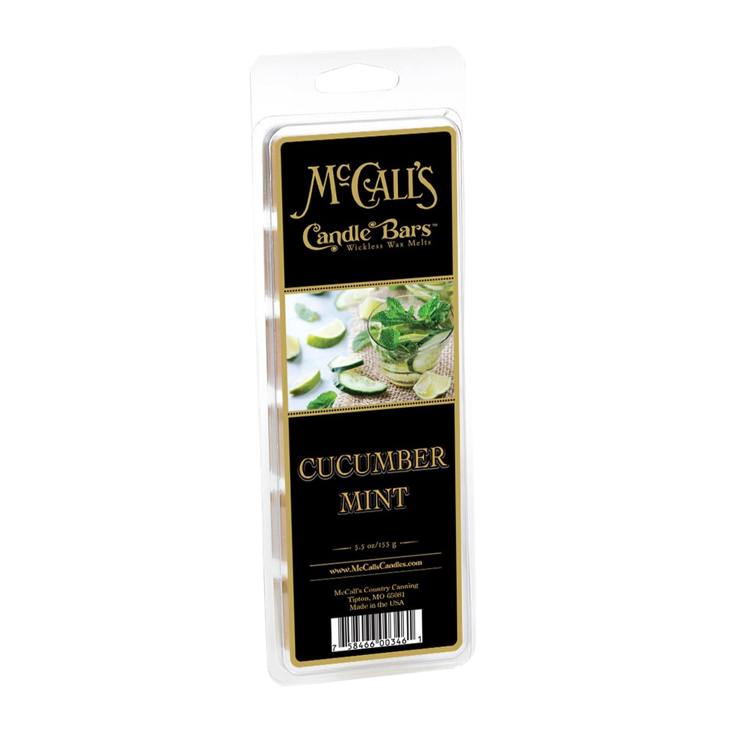 Cucumber Mint - 5.5 oz Wax Melt