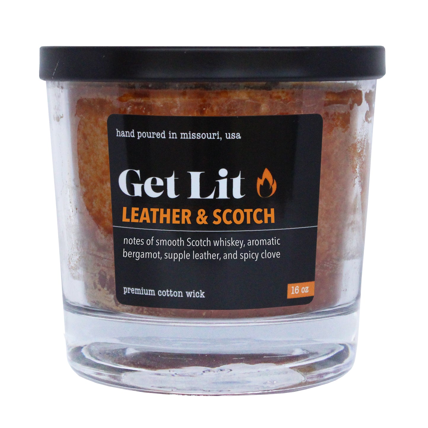 Leather & Scotch – 16 oz Candle