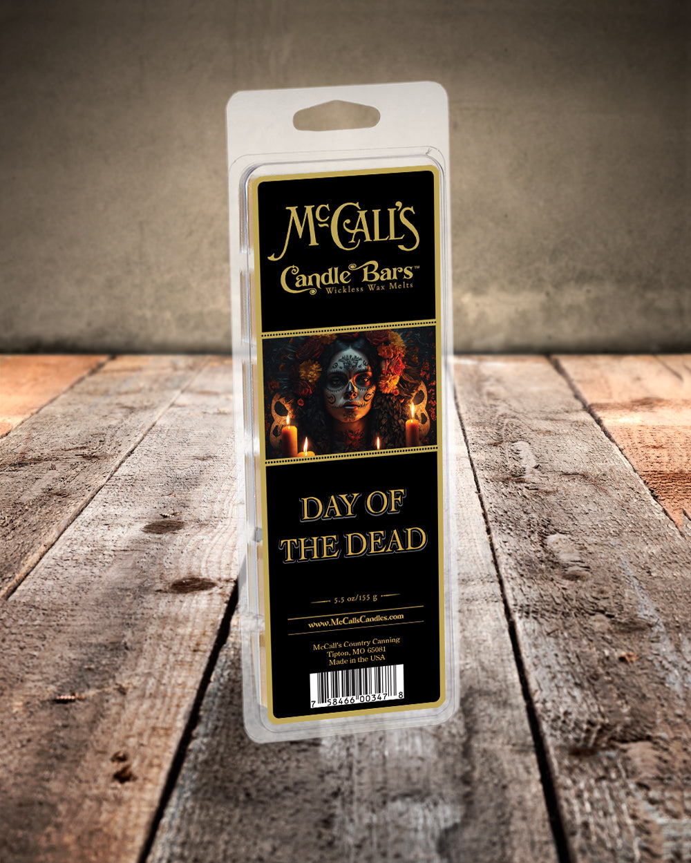DAY OF THE DEAD Candle Bars-5.5 oz Pack