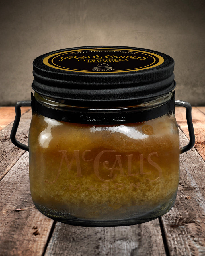 McCall's Candle Company Cedar Citronella 16 Oz. Mason Jar