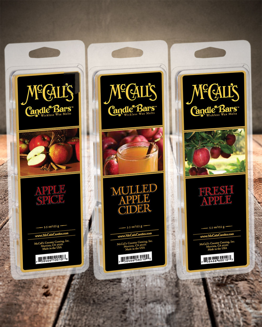 A McCall's Candle Bars Set-AN APPLE A DAY