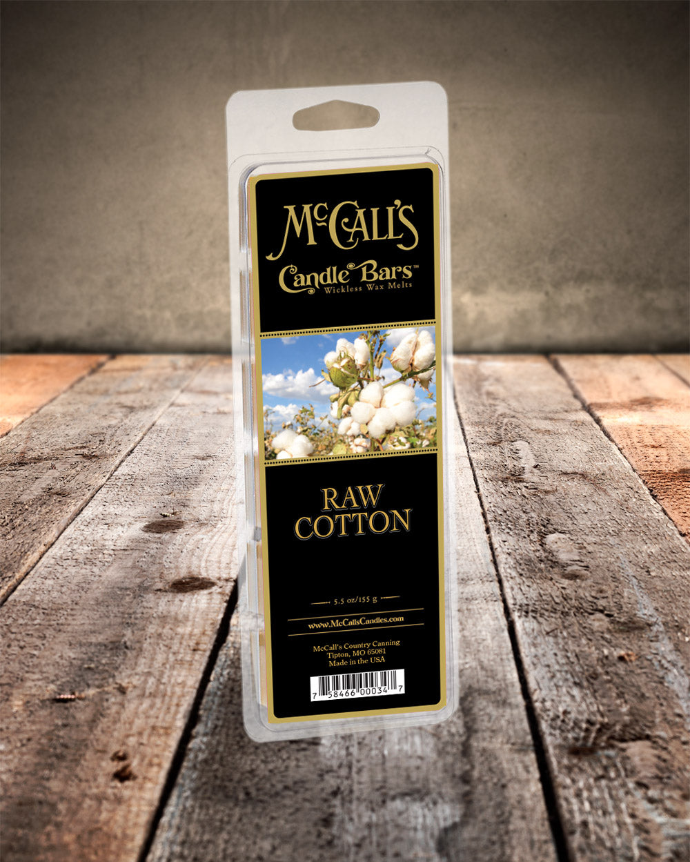 RAW COTTON Candle Bars-5.5 oz Pack