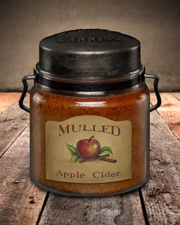 MULLED APPLE CIDER Classic Jar Candle-16oz